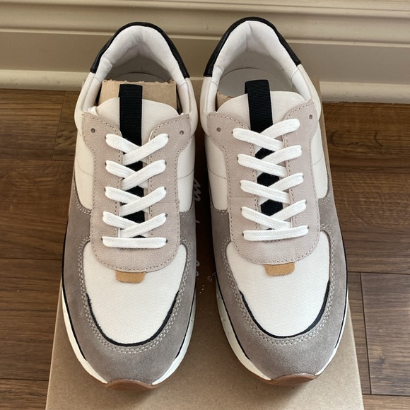 Madewell Kickoff Trainer Sneakers in (Re)sourced Canvas and Suede size 7 - Picture 3 of 6